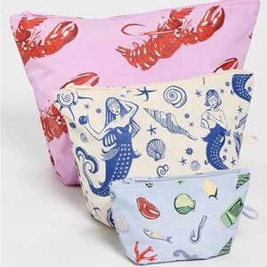 BAGGU Go Pouch Set of 3 in Sea Creatures
